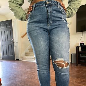 Fashion nova distressed jeans